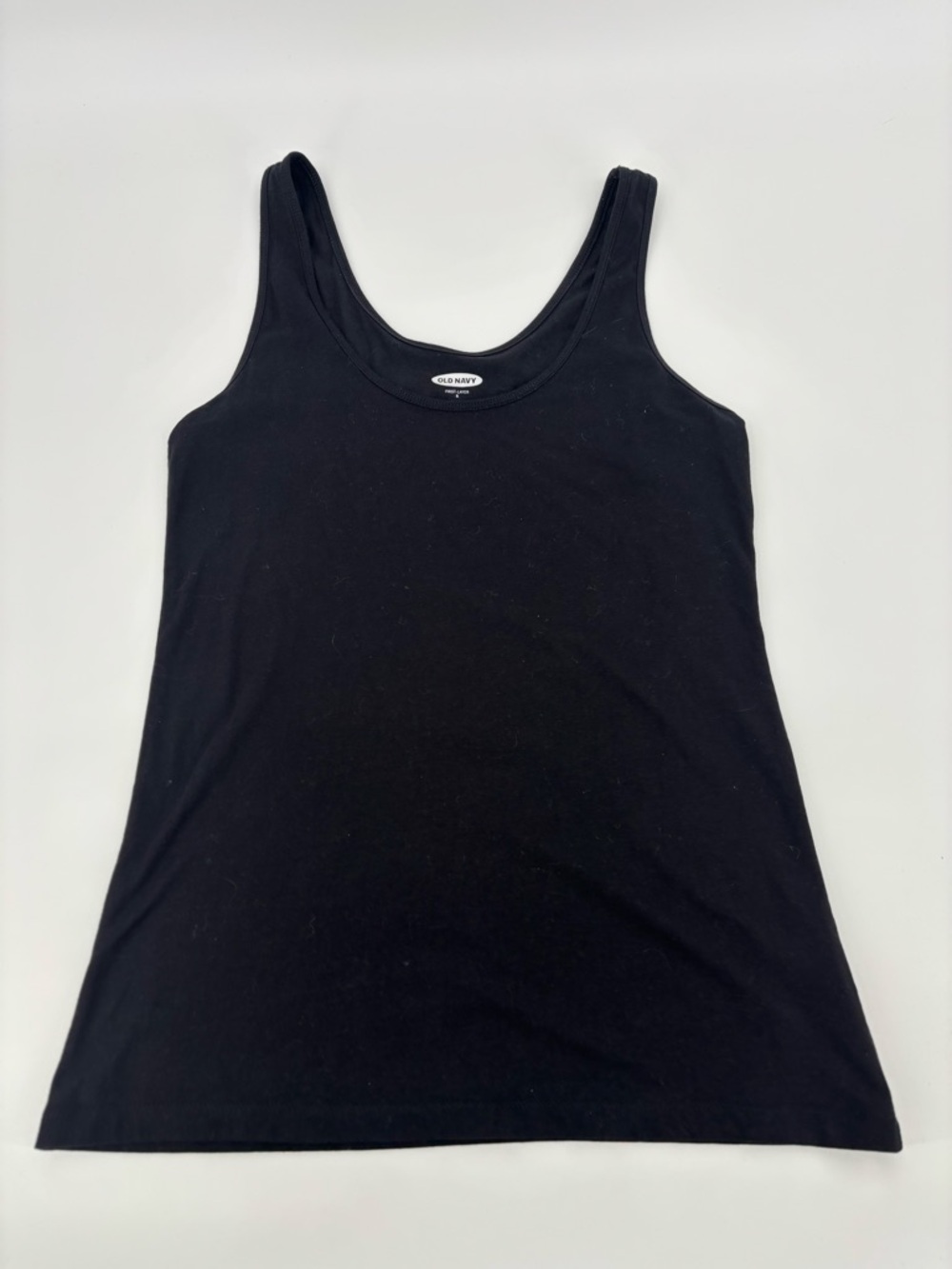 Old Navy Women's‎ First Layer Tank Top S Small Black Jersey Scoop Neck Solid